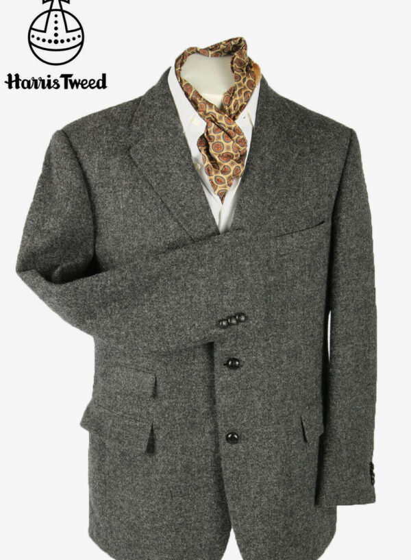 80-90s Harris Tweed Jacket VAN vintage 熱い販売 64.0%OFF